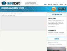 Tablet Screenshot of amphitheaterirvine.com